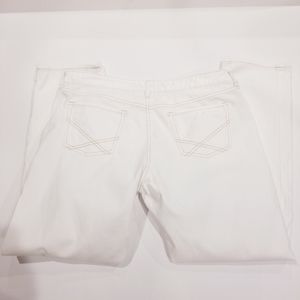 Gap White Premium Skinny Jeans Tan Stitchi…